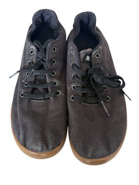 NOBULL Canvas Trainer Women’s 9 Men’s 7 Black Gum Bottom Shoes Sneakers